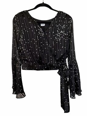 Renvy Cropped Wrap Top - Size Medium